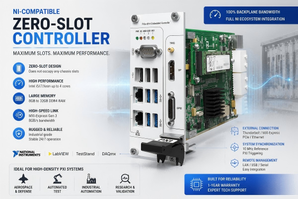 Need an NI-compatible zero-slot controller that saves your PXI system slot?